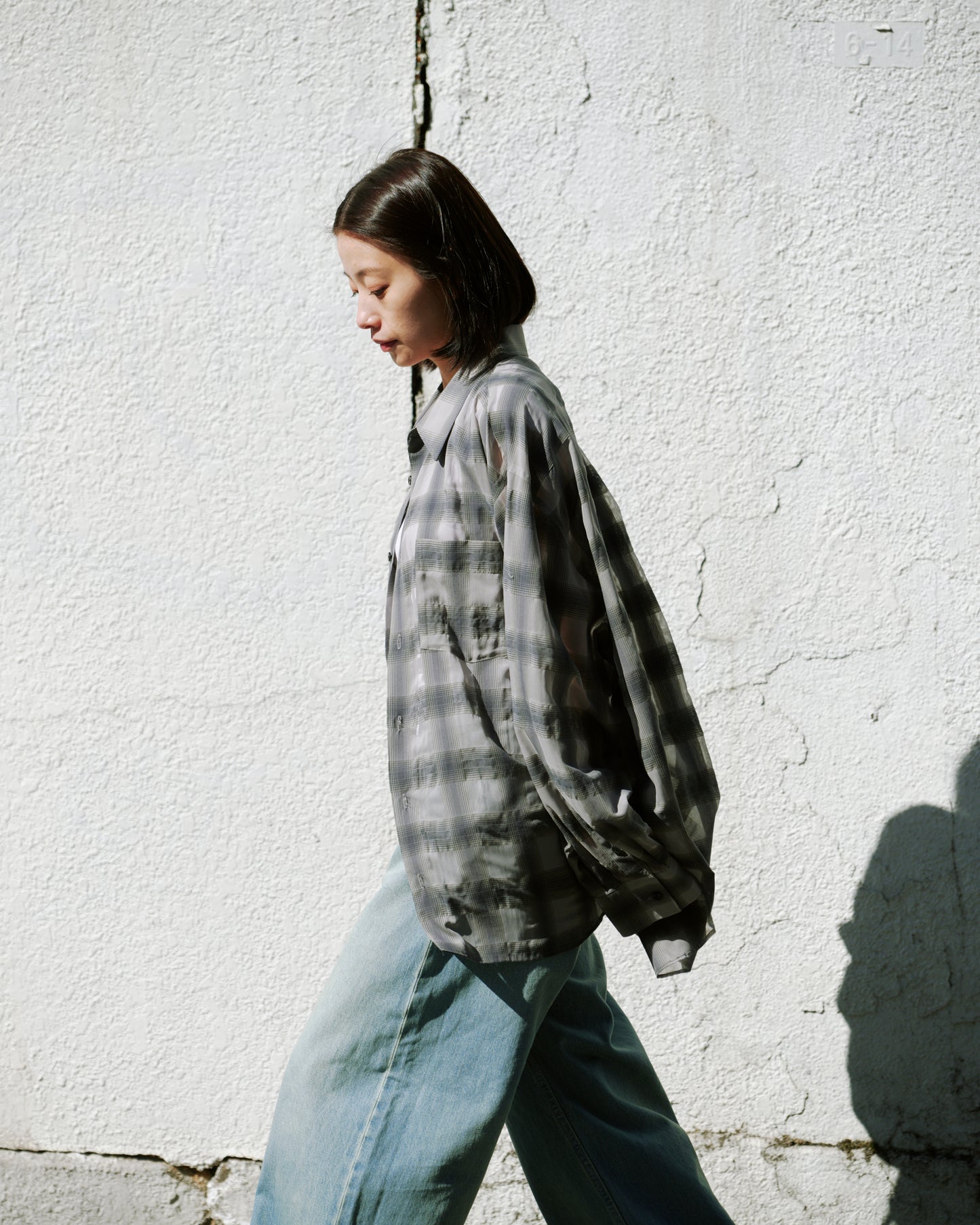 CHECK SHIRT/GRAY