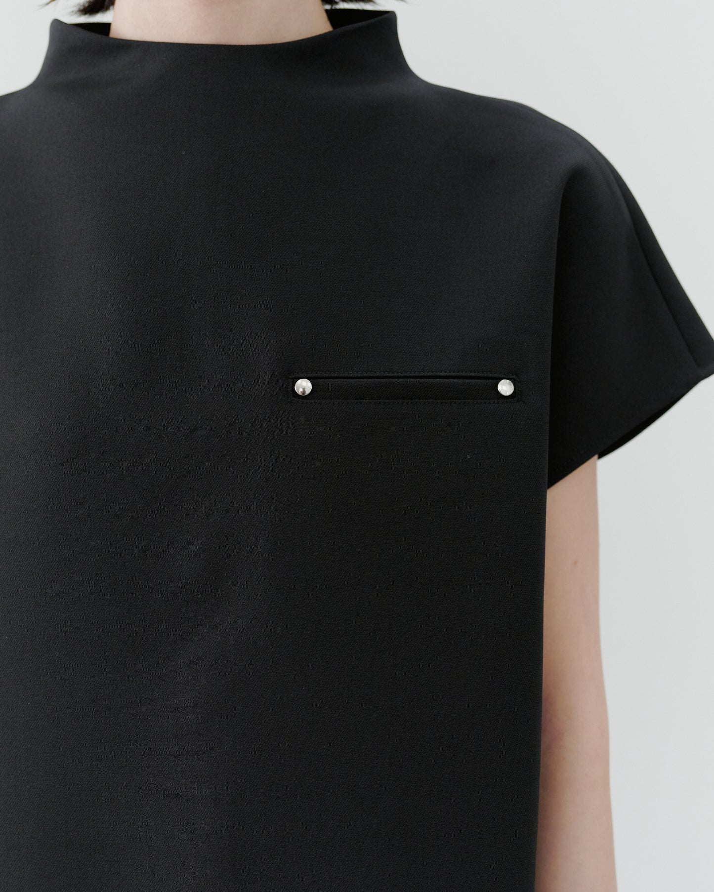 ASYMMETRY BLOUSE/BLACK
