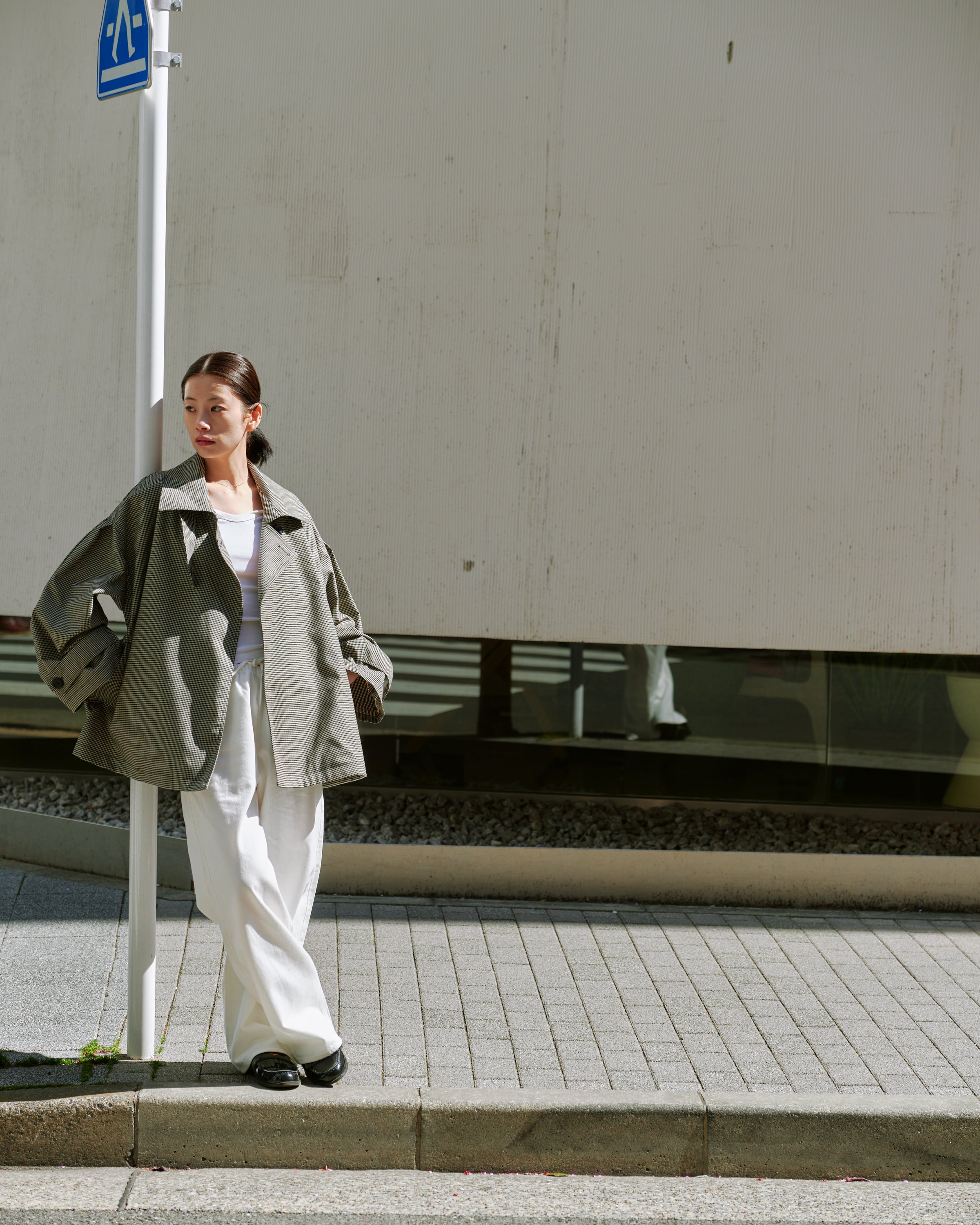 SHORT TRENCH/CHECK – MYNE