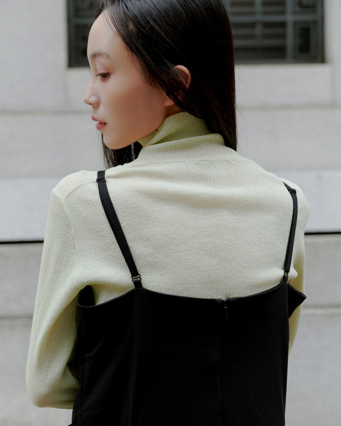 POCKET CAMI DRESS/BLACK